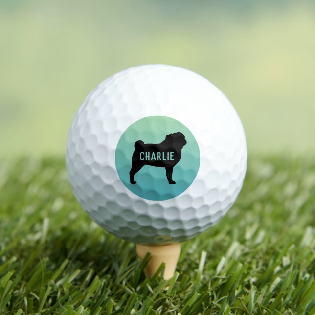 Pelotas De Golf Poner silueta con nombre personalizado (Camiseta in situ)