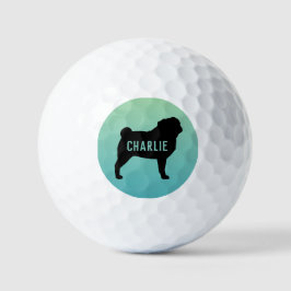 Pelotas De Golf Poner silueta con nombre personalizado