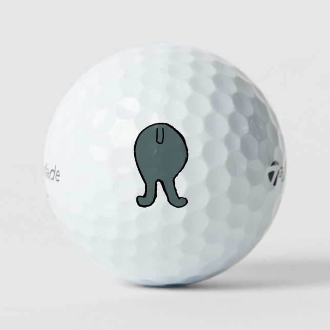Pelotas De Golf poodle butt blue (Anverso)