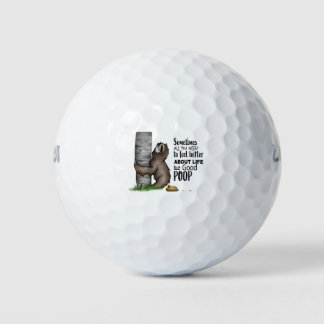 Pelotas De Golf pooping Sloth