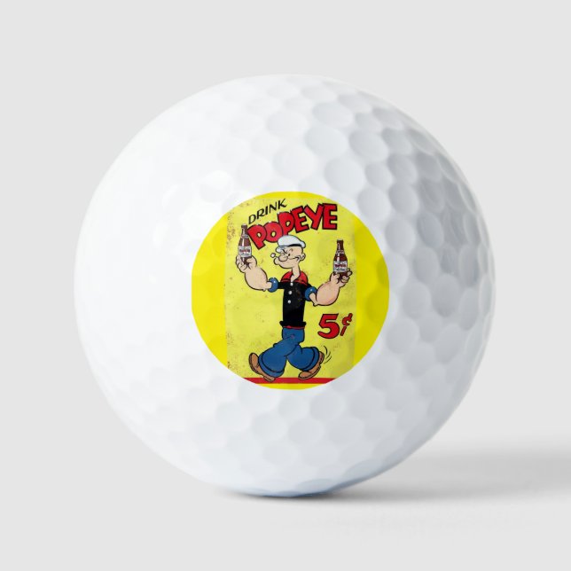 Pelotas De Golf Popeye Golf Balls (Anverso)