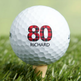 pelotas de golf por cumpleaños 80 años regalo cuad