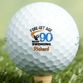 Pelotas de Golf por Cumpleaños 90 Años Regalo Dive