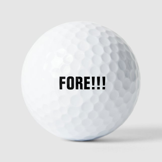 Pelotas De Golf ¡¡¡Pore!!! (Anverso)