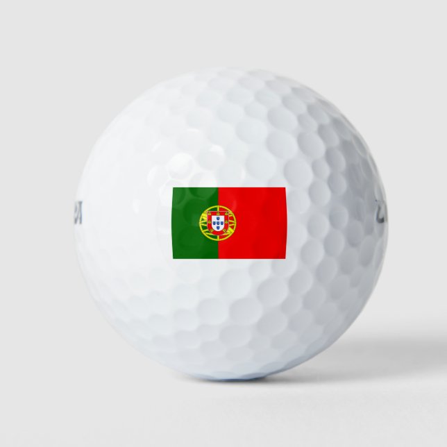Pelotas De Golf Portugal - Bandera nacional - Corriente (Anverso)