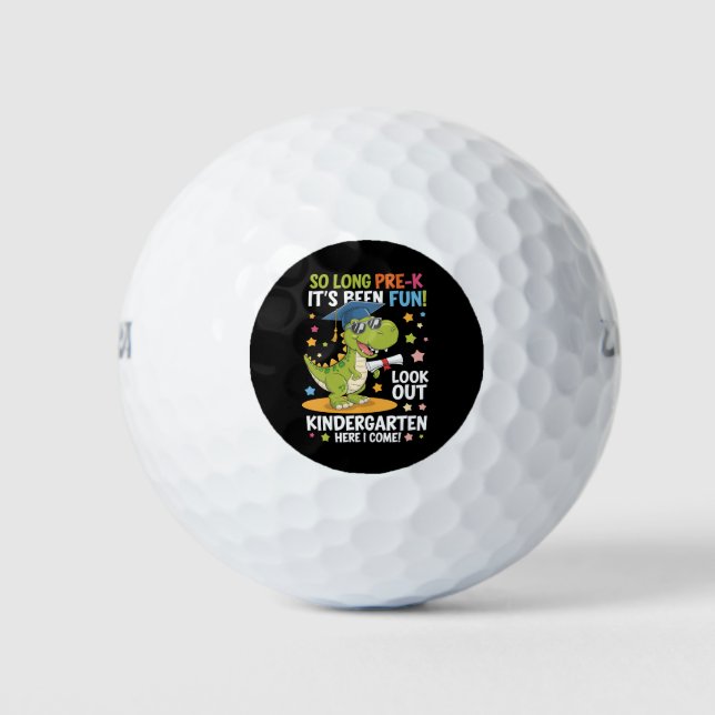 Pelotas De Golf Pre K Graduado Kindergarten Dinosaur T Rex (Anverso)