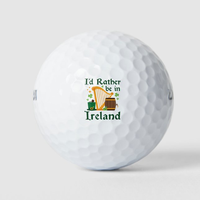 Pelotas De Golf Prefiero estar en Irlanda (Anverso)