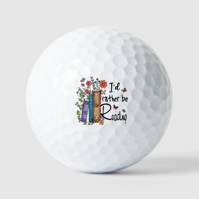 Pelotas De Golf Prefiero Leer (Anverso)