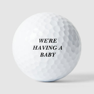 Pelotas De Golf Pregnancy Announcement Golf Ball