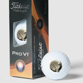 Pelotas De Golf Premium Vintage Golfer Logo Luxury Tournament 