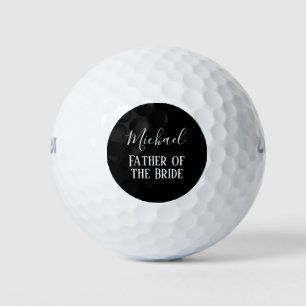 Pelotas De Golf PRESUPUESTO Bestman Groomsmen Regalos Black White