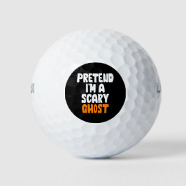 Pelotas De Golf Pretende que soy un tímido disfraz de Halloween fa