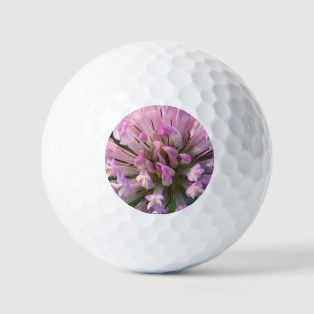 Pelotas De Golf Pretty Clover Flower  (Anverso)