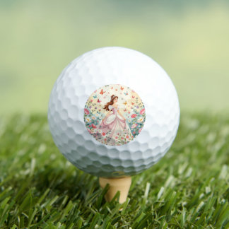 Pelotas De Golf Princesa linda con mariposas