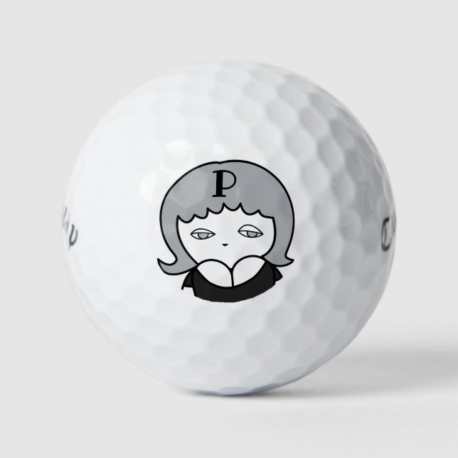 Pelotas De Golf Princess2 con su inicial (Anverso)