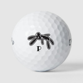 Pelotas De Golf Princess bunny con tu inicial