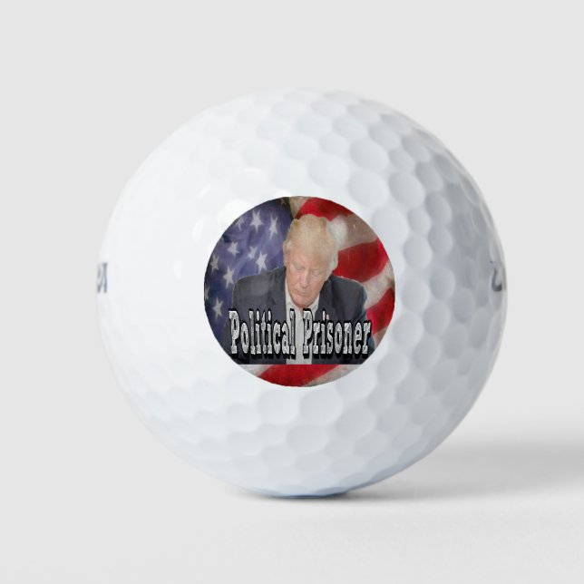 Pelotas De Golf Prisionero político de Trump (Anverso)