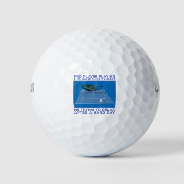 Pelotas De Golf Pro Player Jugando Este Juego (Anverso)