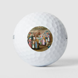Pelotas De Golf Procesión Boda tradicional (arte vintage)