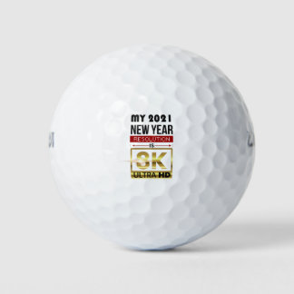Pelotas De Golf Producto Sarcástico de Resolución de Año Nuevo