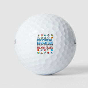 Pelotas De Golf Profesor de PE Phys Ed Gym entrenador de carreras