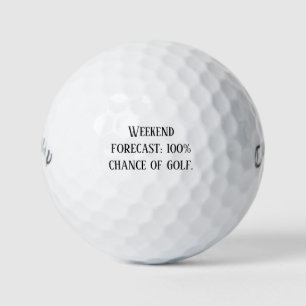 Pelotas De Golf 'Pronóstico de fin de semana: 100% de probabilidad