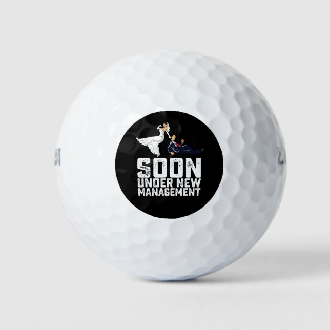 Pelotas De Golf Pronto, bajo el nuevo Boda de Funny Management (Anverso)