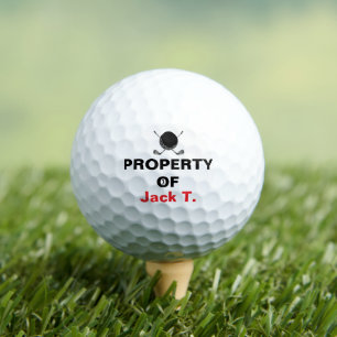 Pelotas De Golf Propiedad del nombre de golf Emblema Club Negrita