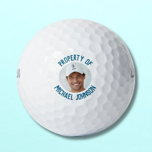 Pelotas De Golf Propiedad Divertida de {Nombre} Foto Personalizada
