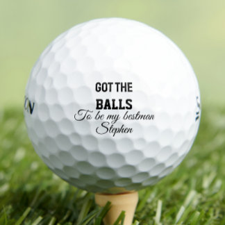 Pelotas De Golf Propuesta de boda de padrino personalizada