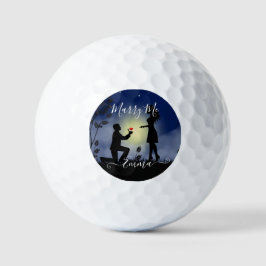 Pelotas De Golf Propuesta de matrimonio casada personalizada