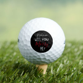 Pelotas De Golf Propuesta de matrimonio personalizada