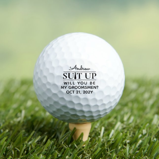 Pelotas De Golf Propuesta de Padrino de Bodas (Camiseta in situ)