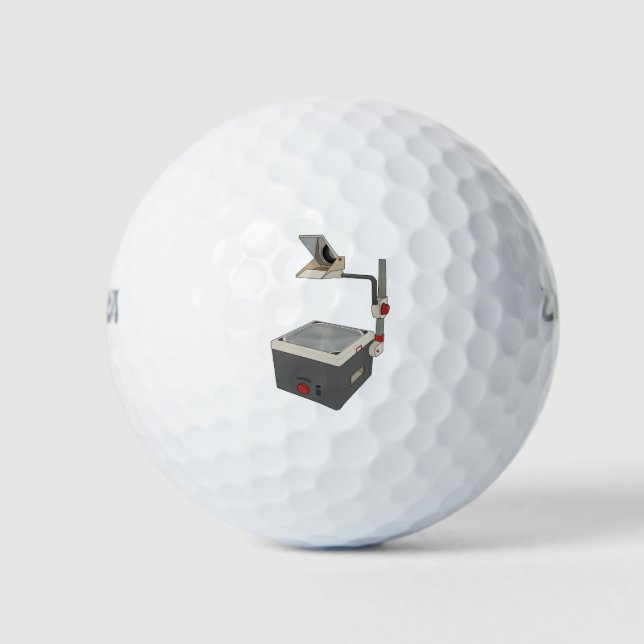 Pelotas De Golf Proyector de cabeza de OHP 80s 90s (Anverso)