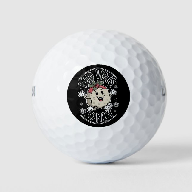 Pelotas De Golf Pud Vibes solo Navidades graciosos (Anverso)