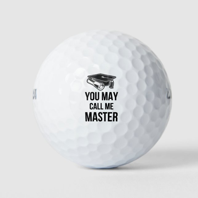 Pelotas De Golf Puede Llamarme Maestro III (Anverso)