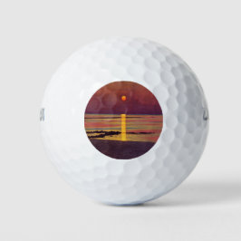 Pelotas De Golf Puesta de sol (por Félix Vallotton)