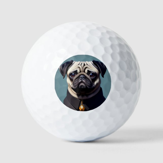 Pelotas De Golf Pug (Anverso)