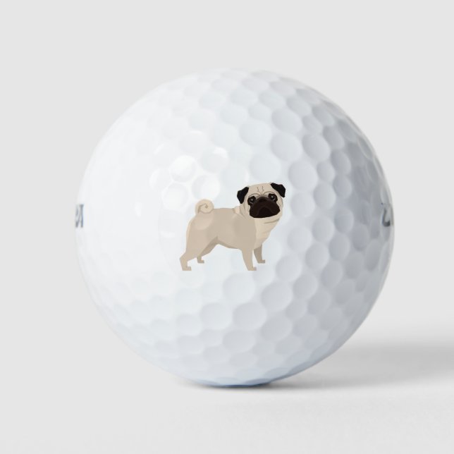 Pelotas De Golf Pug (Anverso)