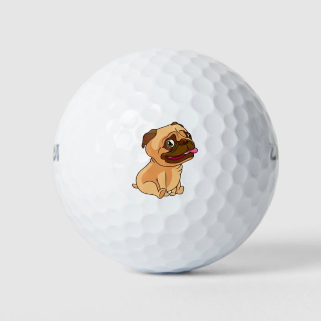 Pelotas De Golf Pug (Anverso)