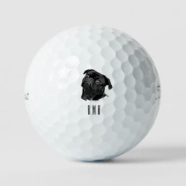 Pelotas De Golf Pug negro