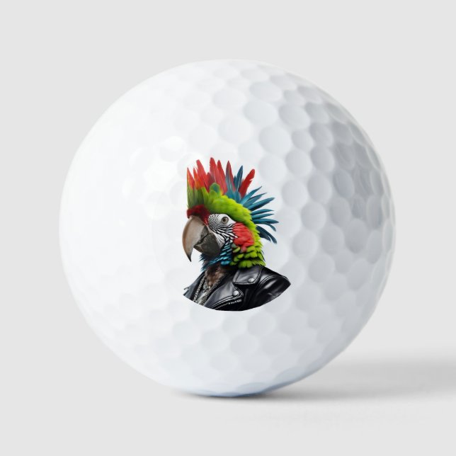 Pelotas De Golf Punk Parrot (Anverso)