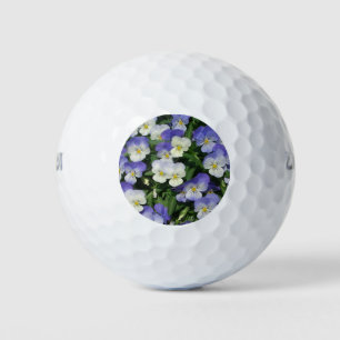Pelotas De Golf Purple Pansies Garden Floral