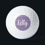 Pelotas De Golf Purple stripes<br><div class="desc">Purple stripes</div>