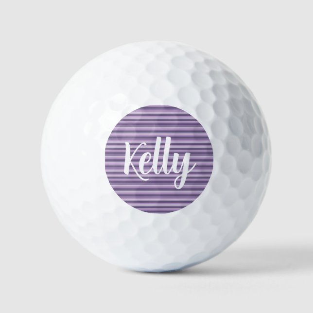 Pelotas De Golf Purple stripes (Anverso)