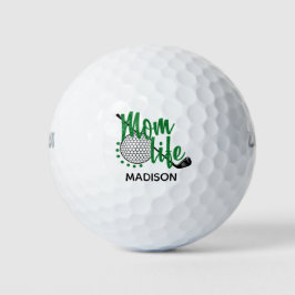 Pelotas De Golf Purpurina de golf Mamá Vida Divertido nombre perso