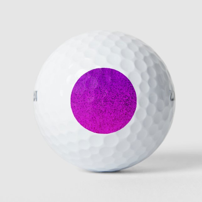 Pelotas De Golf Purpurina rosa Sparkle Shiny Shimmer (Anverso)