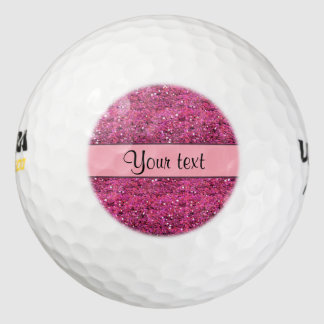 Pelotas De Golf Purpurina Sparkly Pink