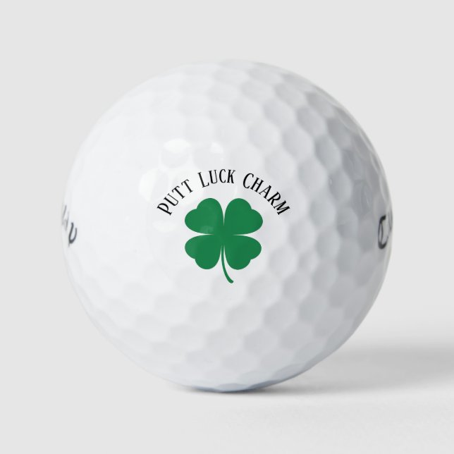 Pelotas De Golf 'Putt Luck Charm' St. Patrick's Day Events  (Anverso)