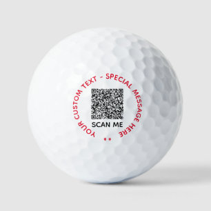 Pelotas De Golf QR Código Analizar información Mensajes de texto y